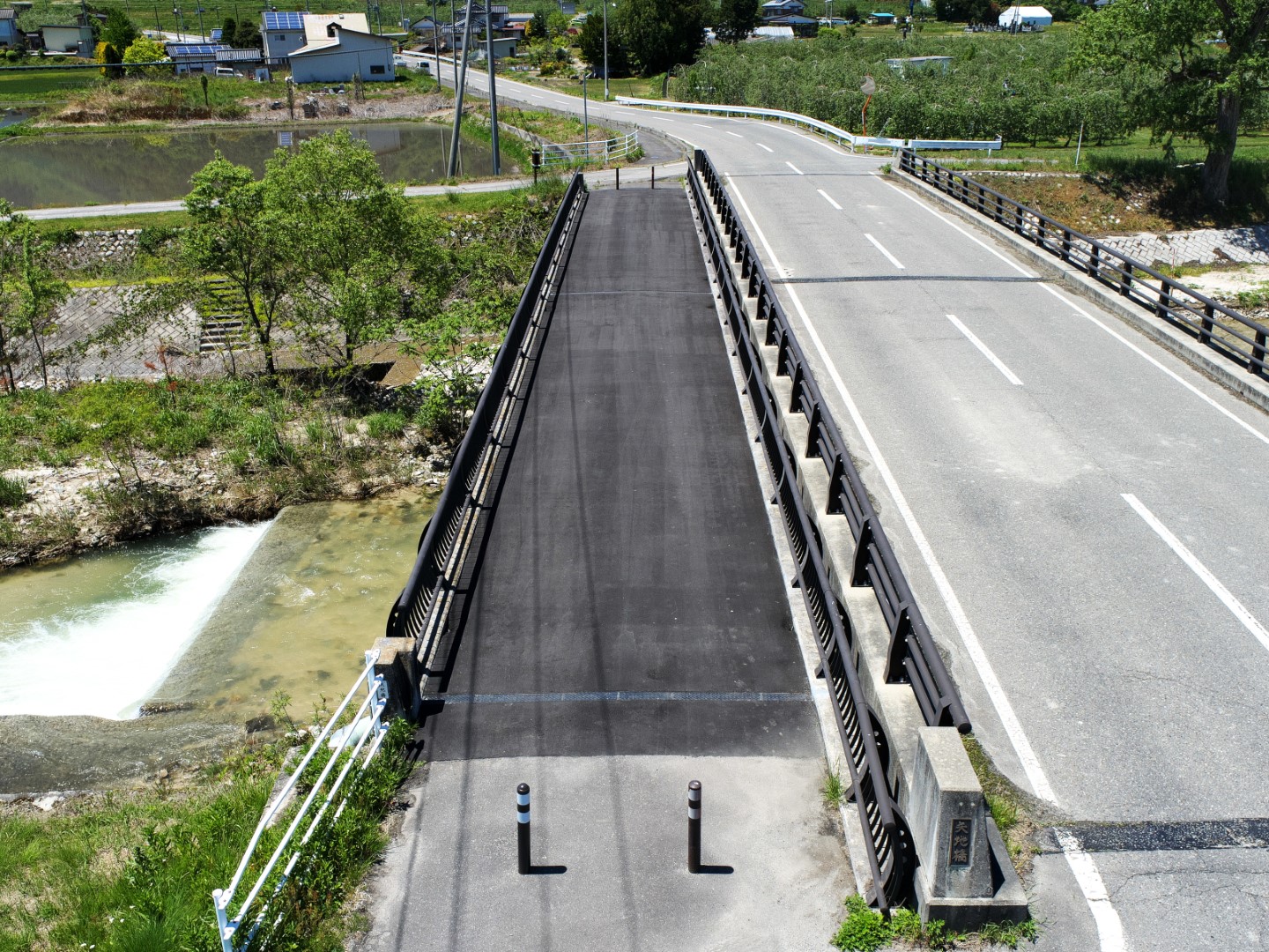 矢地橋橋梁補修工事竣工